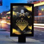 Download Gold and Black Party PSD Flyer Template Now