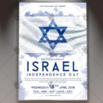 Download Israel Independence Day Flyer - PSD Template