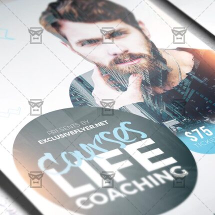 Download Life Coaching Courses PSD Flyer Template Now