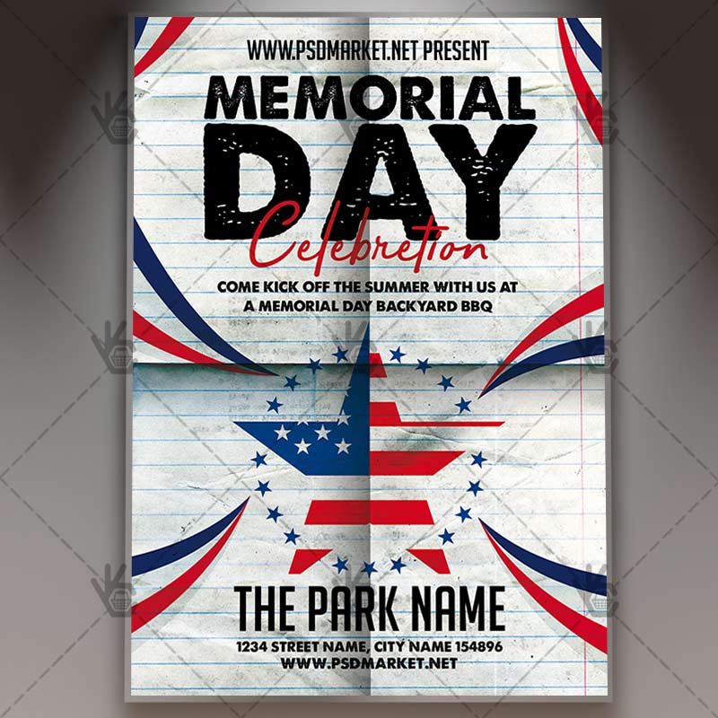 memorial_day_flyer_psd_psdmarket_1.jpg Download Memorial Day Flyer - PSD Template