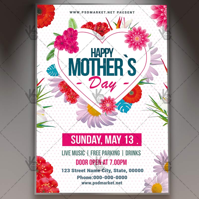 mothers_day_lunch_flyer_psd_psdmarket_1.jpg Download Mothers Day Lunch Flyer - PSD Template