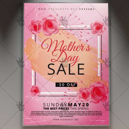 Download Mothers Day Sale Flyer - PSD Template