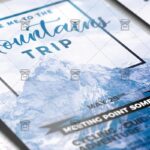 Download Mountains Trip PSD Flyer Template Now