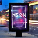 Download Neon Party Flyer PSD Flyer Template Now