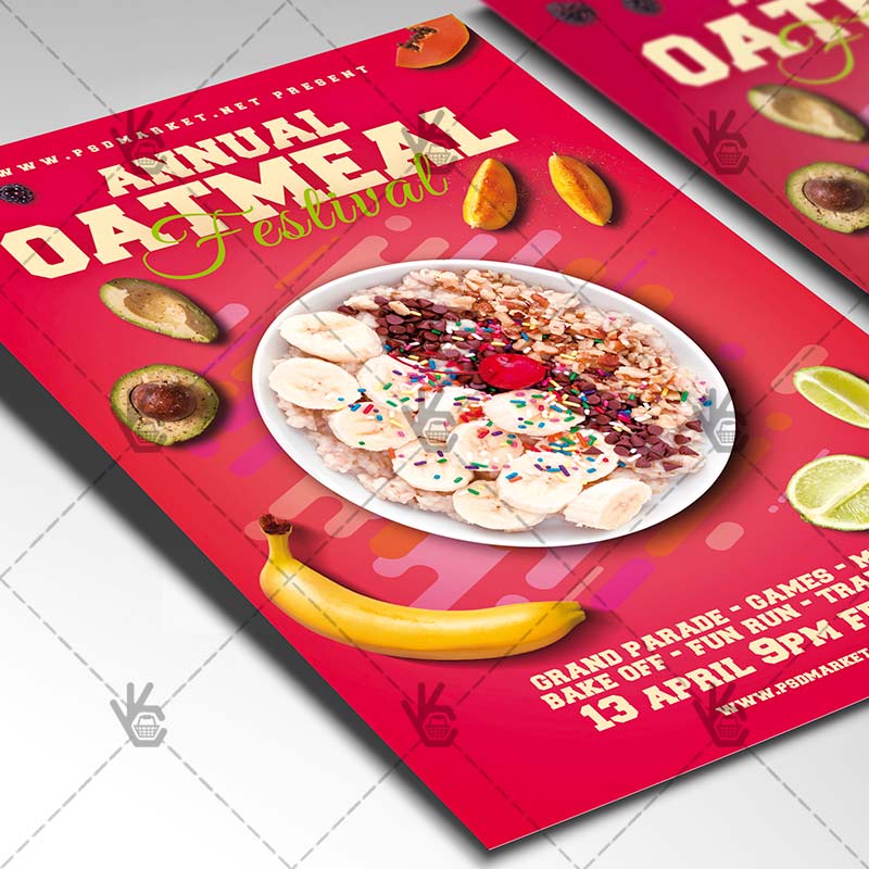 oatmeal_festival_flyer_psd_psdmarket_2.jpg Download Oatmeal Festival Flyer - Food PSD Template-2