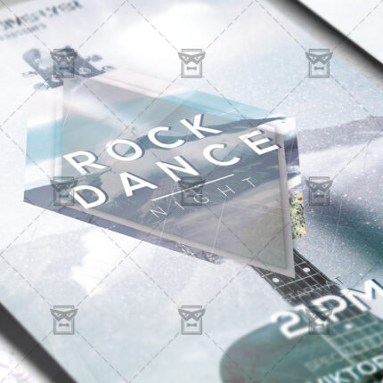 Download Rock Dance Night PSD Flyer Template Now