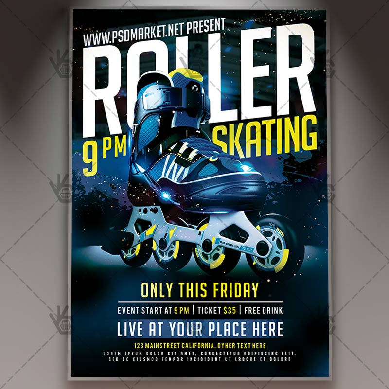 roller_skating_party_flyer_psd_psdmarket_1.jpg Download Roller Skating Party Flyer - PSD Template