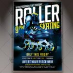 Download Roller Skating Party Flyer - PSD Template