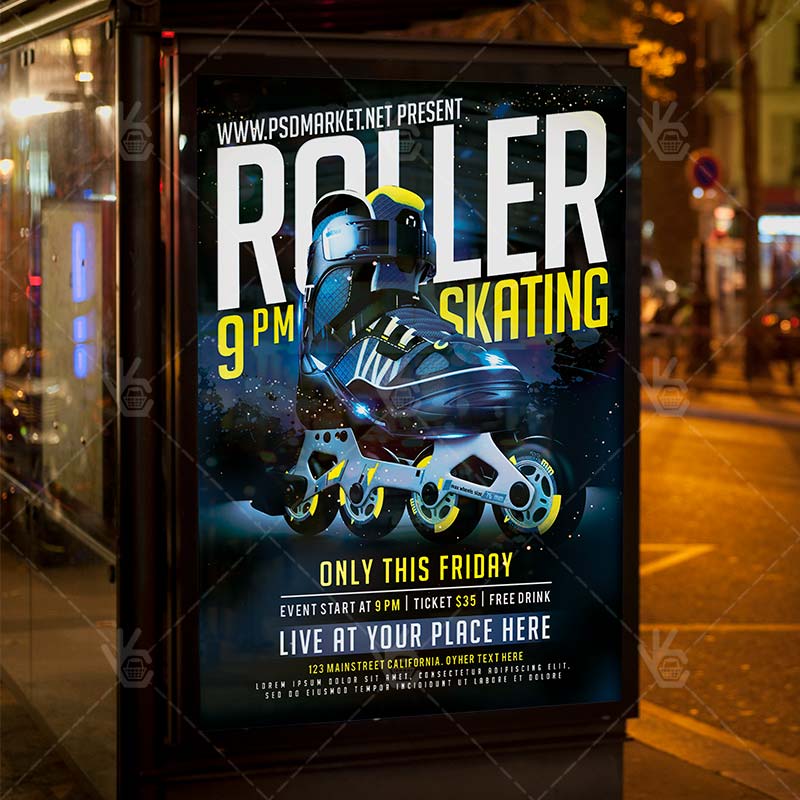 roller_skating_party_flyer_psd_psdmarket_3.jpg Download Roller Skating Party Flyer - PSD Template-3