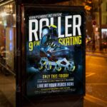 Download Roller Skating Party Flyer - PSD Template-3