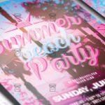 Download Summer Beach Party PSD Flyer Template Now