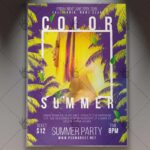 Download Summer Color Flyer - Summer PSD Template