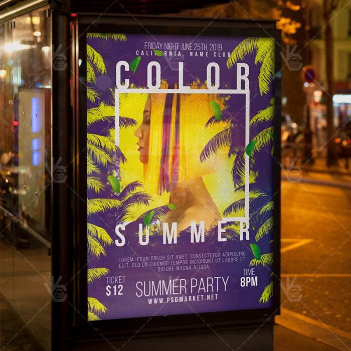 Download Summer Color Flyer - Summer PSD Template-3
