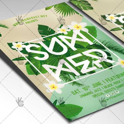 Download Summer Party Flyer - PSD Template-2