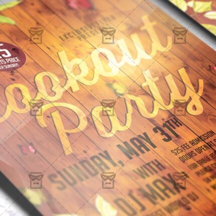 Download The Cookout Party PSD Flyer Template Now
