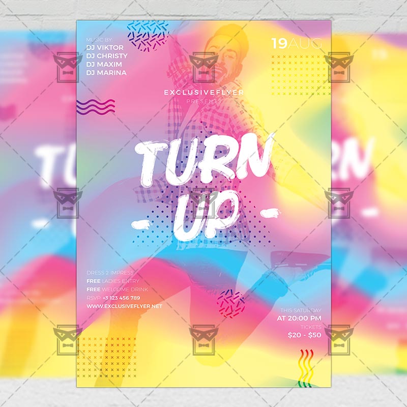 turn_up_saturdays_flyer-premium-flyer-template-1.jpg Download Turn Up Saturdays PSD Flyer Template Now