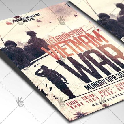 Download Vietnam War Veterans Day Flyer - American PSD Template-2
