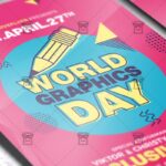 Download World Graphics Day PSD Flyer Template Now
