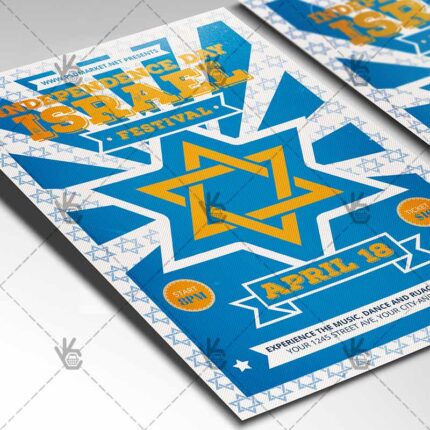 Download Yom Ha’atzmaut Flyer - PSD Template-2