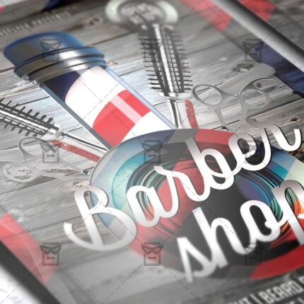 Download Barber Shop PSD Flyer Template Now