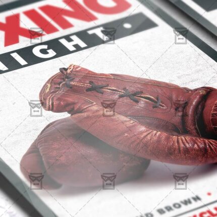 Download Boxing Night PSD Flyer Template Now