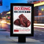 Download Boxing Night PSD Flyer Template Now
