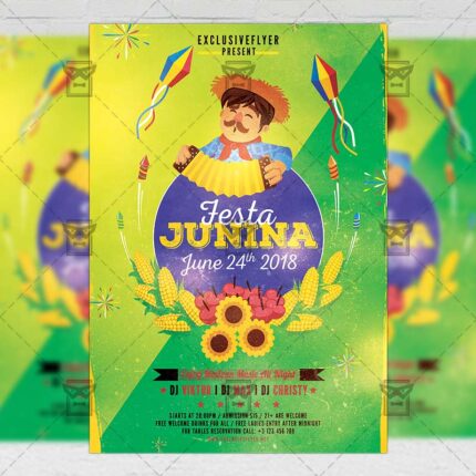 Download Festa Junina PSD Flyer Template Now