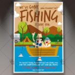 Download Fishing Flyer - PSD Template