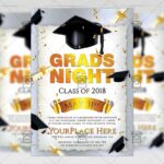 Download Grads Night PSD Flyer Template Now