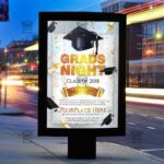 Download Grads Night PSD Flyer Template Now