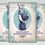 Download Independence Day of Scotland PSD Flyer Template Now