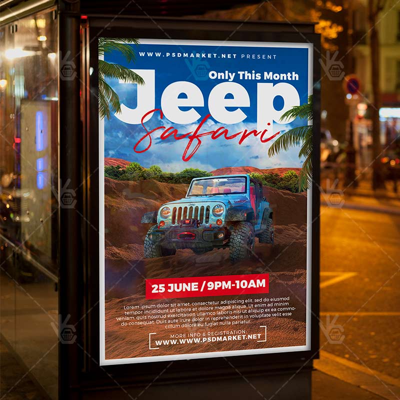 jeep_safari_flyer_psd_psdmarket_3.jpg Download Jeep Safari Flyer - PSD Template-3