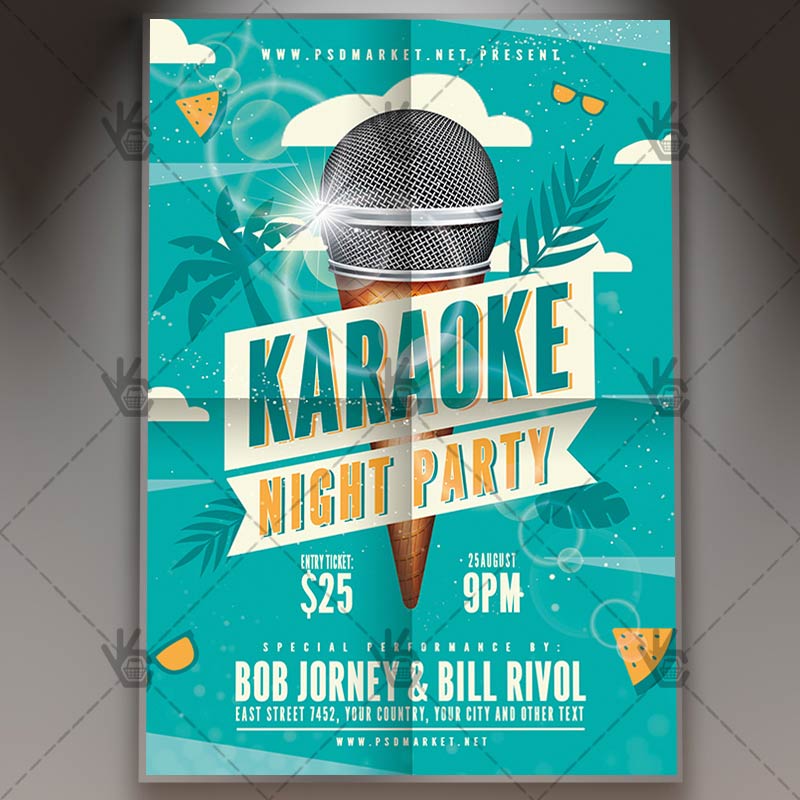 karaoke_flyer_psd_psdmarket_1.jpg Download Karaoke Flyer - PSD Template