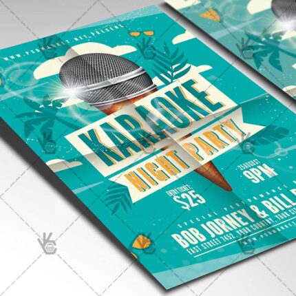 Download Karaoke Flyer - PSD Template-2