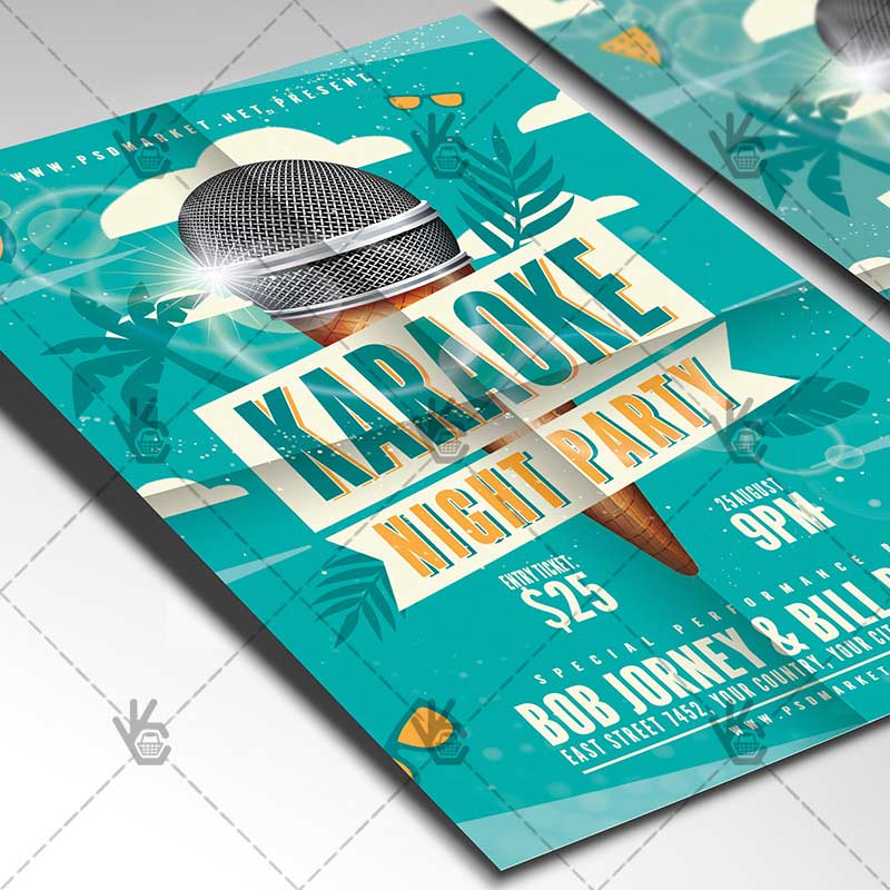karaoke_flyer_psd_psdmarket_2.jpg Download Karaoke Flyer - PSD Template-2