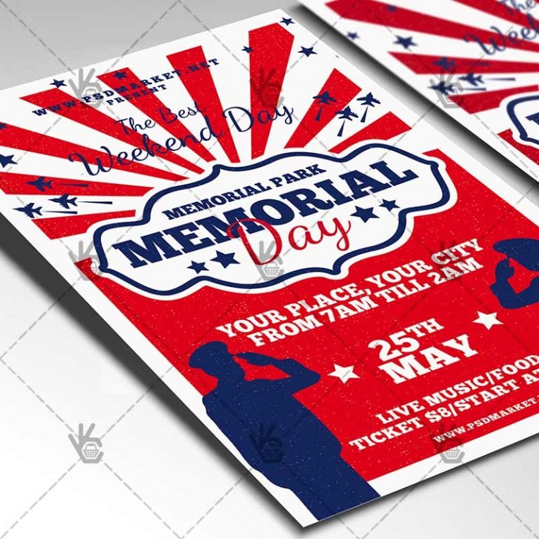 Download Memorial Flyer - PSD Template | PSDmarket