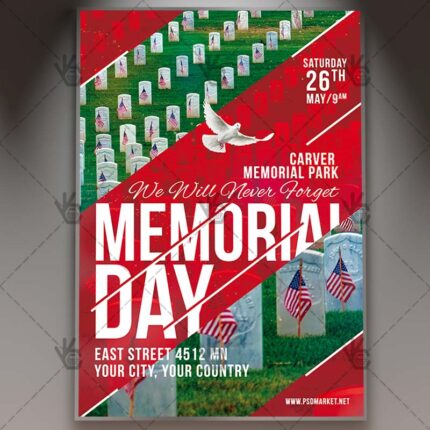 Download Memorial Day Open Flyer - PSD Template