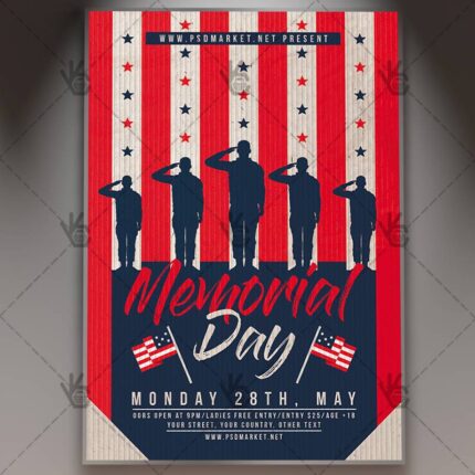 Download Memorial Day Specials Flyer - PSD Template