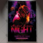 Download Michael Jackson Flyer - PSD Template