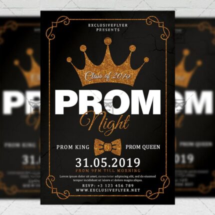 Download Prom Night PSD Flyer Template Now