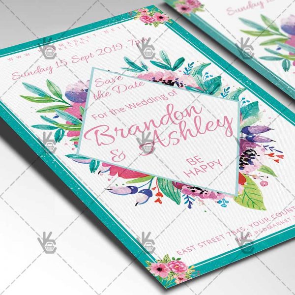 Download Save The Date Event Flyer PSD Template PSDmarket