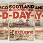 Download Scotland Independence Day PSD Flyer Template Now