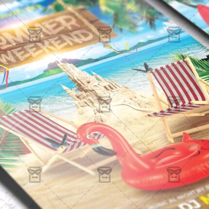 Download Summer Weekend PSD Flyer Template Now