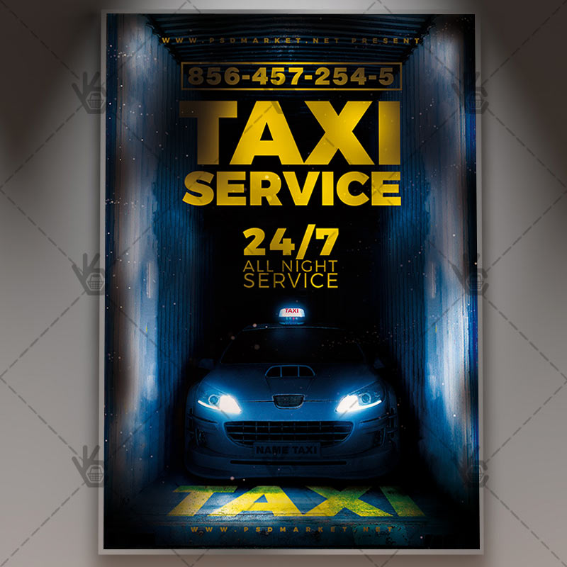 Download Taxi Service Flyer - PSD Template | PSDmarket