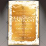 Download The Celebration of Pentecost Flyer PSD