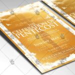 Download The Celebration of Pentecost Flyer PSD-2