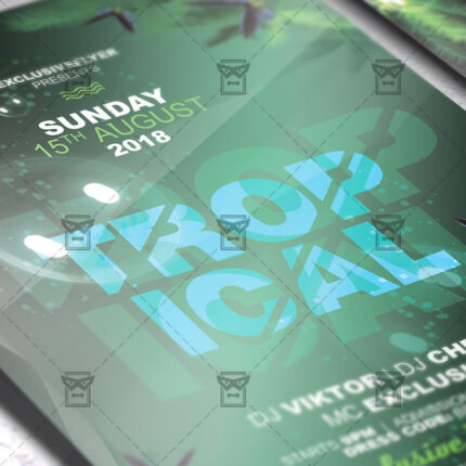 Download Tropical Mood PSD Flyer Template Now