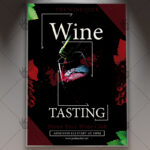 Download Wine Tasting Events Flyer - PSD Template