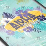Download Aloha Party PSD Flyer Template Now