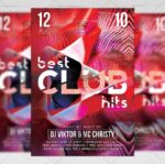 Download Best Club Hits PSD Flyer Template Now